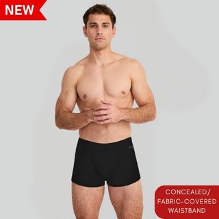 Men's Cotton Stretch Concealed Elastic Boxer Brief (Pack of 3)