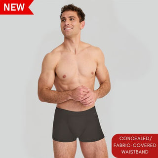 Men's Cotton Stretch Concealed Elastic Boxer Brief (Pack of 3)