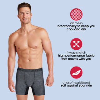 Quick-Dry with Air Mesh Boxer Brief (TRI-PACK)