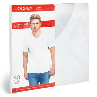 Jockey® ZONE 100% Cotton V-Neck Men's T-Shirt