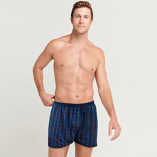 Zone 100% Cotton Woven Boxer Shorts with Side Pockets