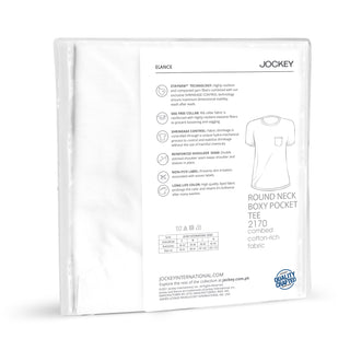 Jockey? Cotton Blend Elance Round Neck T-Shirt with Pocket