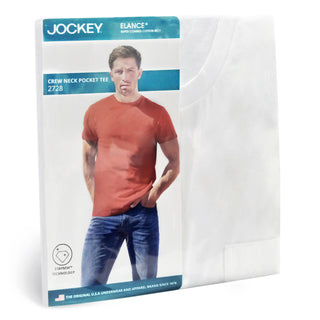 Elance Combed Cotton-Rich Round Neck T-Shirt with Pocket