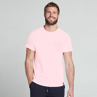 Elance Combed Cotton-Rich Round Neck T-Shirt with Pocket