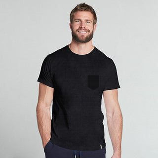 Elance Combed Cotton-Rich Round Neck T-Shirt with Pocket