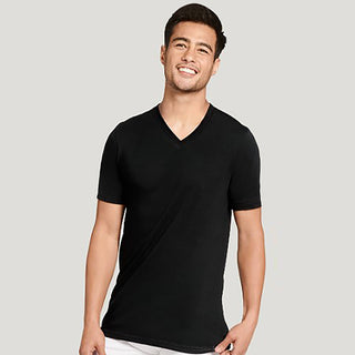 Elance Combed Cotton-Rich Cruiser V-Neck T-Shirt