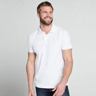 Cotton Rich Pique Classic Fit Plain Short Sleeve Polo Shirt