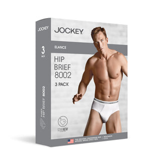 Jockey Men's Classic Hip Underwear Brief (Tri-Pack)